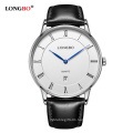 LONGBO 5015 Jiusko Analog Men's Divers Watch Quartz Movement Watch For Men Leather Classic Sport Casual Watches